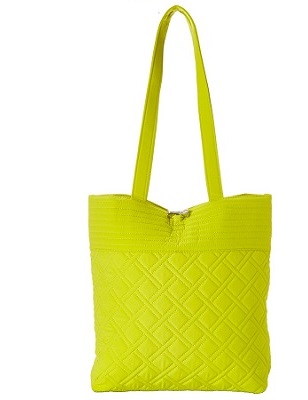 Vera Bradley Tote Neon Yellow handbag-iShops